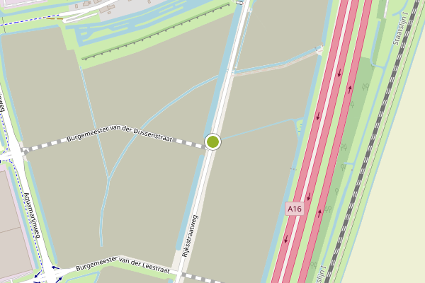 Ambulance-melding op Rijksstraatweg, Dordrecht op 4 augustus, kaart-overzicht