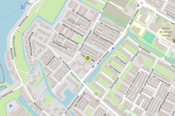 Ambulance-melding op Cremerstraat, Papendrecht op 4 augustus, kaart-overzicht