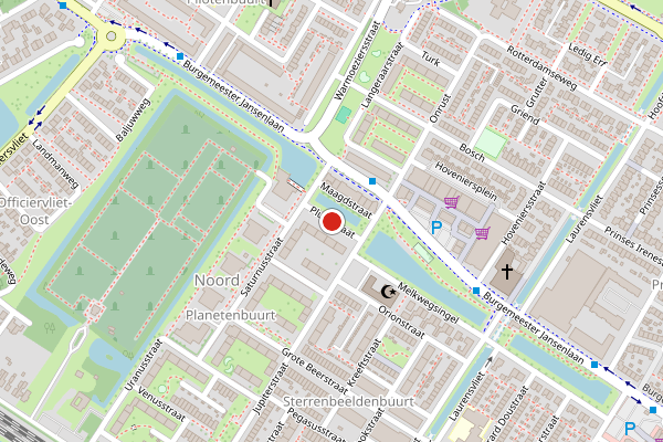 Brandweer-melding op Plutostraat, Zwijndrecht op 4 augustus, kaart-overzicht