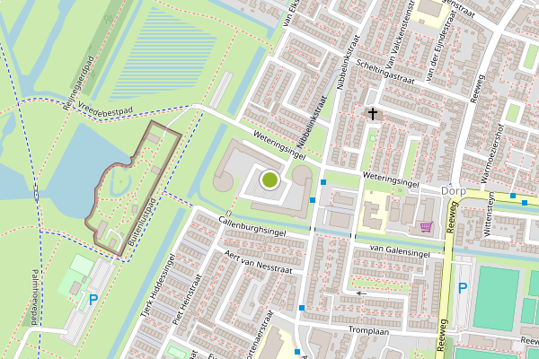 Ambulance-melding op Banckertplein, Hendrik-Ido-Ambacht op 4 augustus, kaart-overzicht