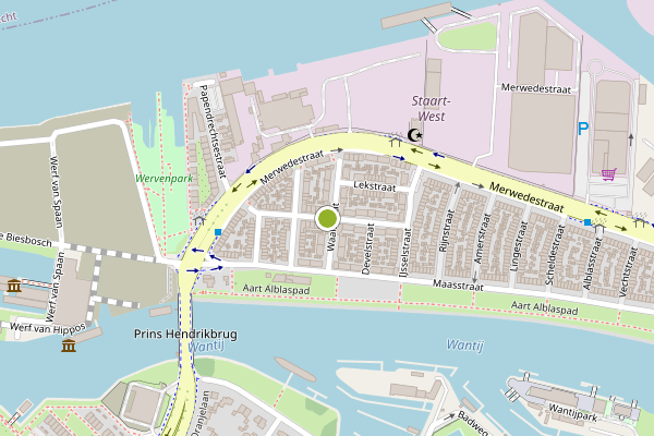 Ambulance-melding op Johannes Spaanstraat, Dordrecht op 4 augustus, kaart-overzicht