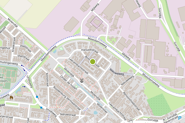 Ambulance-melding op Bosveldstraat, 's-Gravendeel op 5 augustus, kaart-overzicht