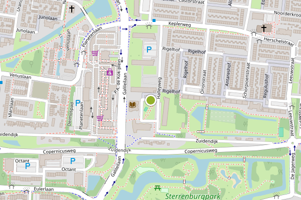 Ambulance-melding op Dalmeyerplein, Dordrecht op 5 augustus, kaart-overzicht
