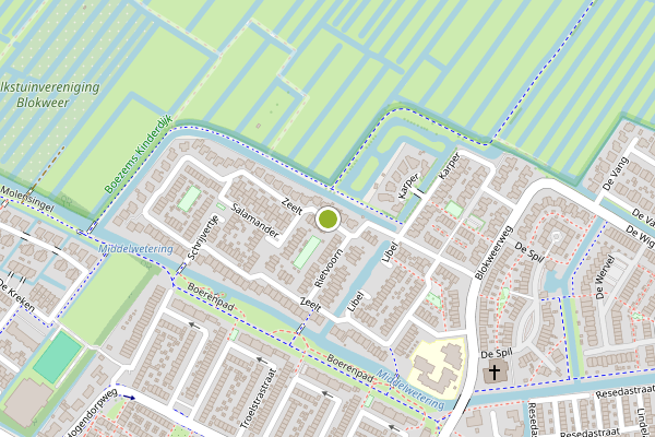Ambulance-melding op Zeelt, Alblasserdam op 5 augustus, kaart-overzicht