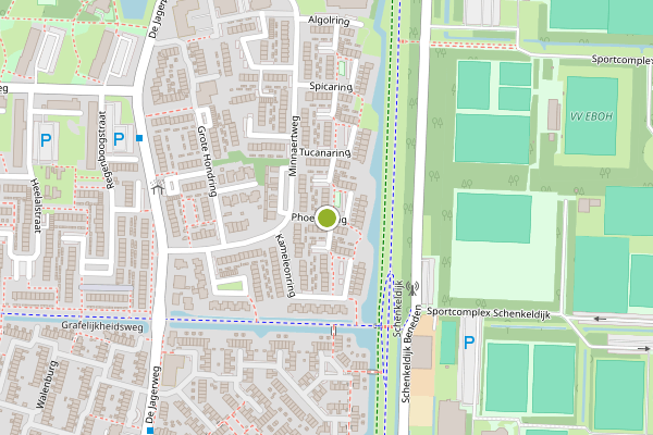 Ambulance-melding op Phoenixring, Dordrecht op 5 augustus, kaart-overzicht
