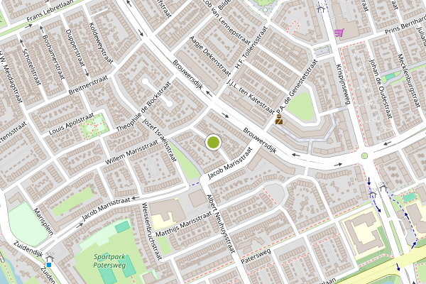 Ambulance-melding op De Josselin de Jongstraat, Dordrecht op 5 augustus, kaart-overzicht