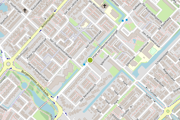 Ambulance-melding op Pompe van Meerdervoortsingel, Hendrik-Ido-Ambacht op 6 augustus, kaart-overzicht