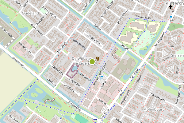 Ambulance-melding op Zomerplein, Puttershoek op 6 augustus, kaart-overzicht