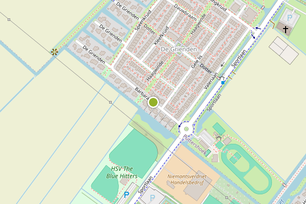 Ambulance-melding op Barbarakruid, Puttershoek op 6 augustus, kaart-overzicht