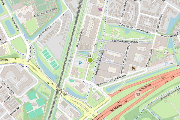 Ambulance-melding op Maria Montessorilaan, Dordrecht op 6 augustus, kaart-overzicht