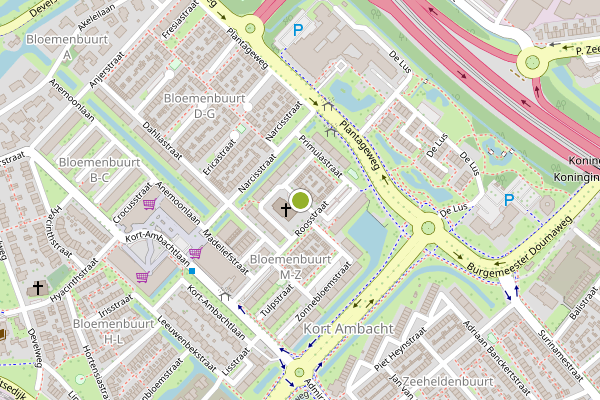 Ambulance-melding op Orchideestraat, Zwijndrecht op 6 augustus, kaart-overzicht
