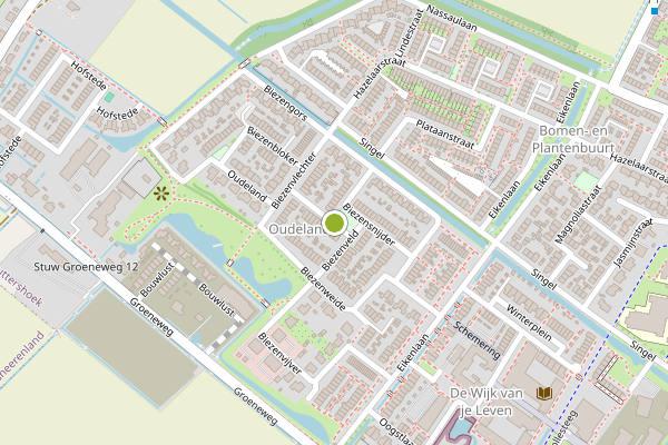 Ambulance-melding op Biezenveld, Puttershoek op 7 augustus, kaart-overzicht