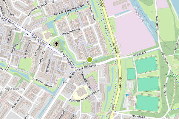 Ambulance-melding op Abraham Kuypersingel, Zwijndrecht op 27 mei, kaart-overzicht