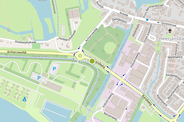 Ambulance-melding op Heerjansdam op 27 mei, kaart-overzicht