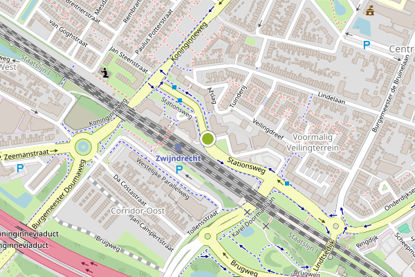 Ambulance + Politie samen ter plaatse op Stationsweg, Zwijndrecht op 27 mei, kaart-overzicht nieuws-bericht