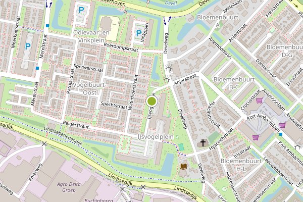 Ambulance-melding op IJsvogelplein, Zwijndrecht op 27 mei, kaart-overzicht