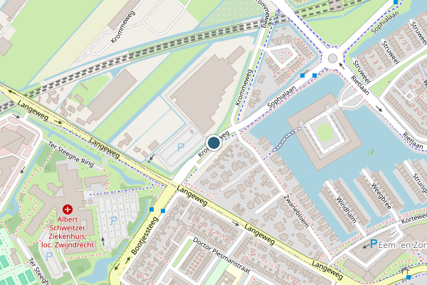Politie-melding op Krommeweg, Hendrik-Ido-Ambacht op 26 mei, kaart-overzicht