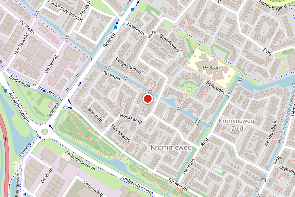 Brandweer-melding op Roestuin, Hendrik-Ido-Ambacht op 26 mei, kaart-overzicht