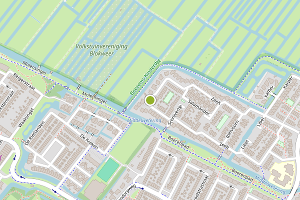 Ambulance-melding op Zeelt, Alblasserdam op 21 mei, kaart-overzicht
