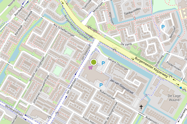 Ambulance-melding op Jan van Goijenstraat, Papendrecht op 28 mei, kaart-overzicht
