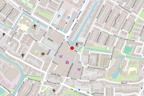 Brandweer-melding op Weteringsingel, Papendrecht op 27 mei, kaart-overzicht