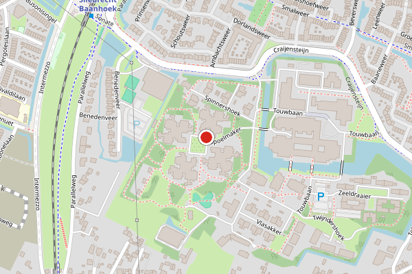 Brandweer-melding op Spoelmaker, Sliedrecht op 27 mei, kaart-overzicht