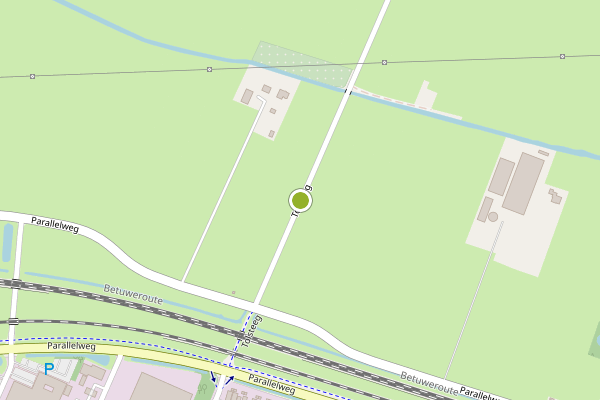 Ambulance-melding op Tolsteeg, Sliedrecht op 27 mei, kaart-overzicht