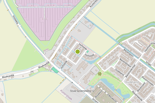 Ambulance-melding op Hofstede, Puttershoek op 22 mei, kaart-overzicht