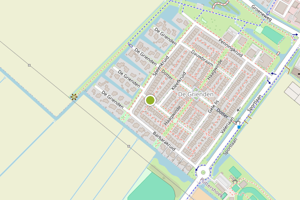 Ambulance-melding op Waterkers, Puttershoek op 19 mei, kaart-overzicht