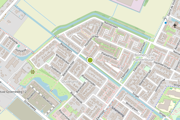 Ambulance-melding op Singel, Puttershoek op 18 mei, kaart-overzicht