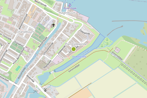 Ambulance-melding op Schorredijk, Puttershoek op 15 mei, kaart-overzicht
