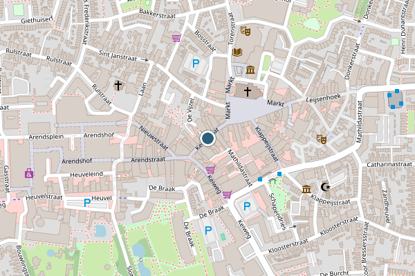 Politie-melding op Kerkstraat, Strijen op 18 mei, kaart-overzicht