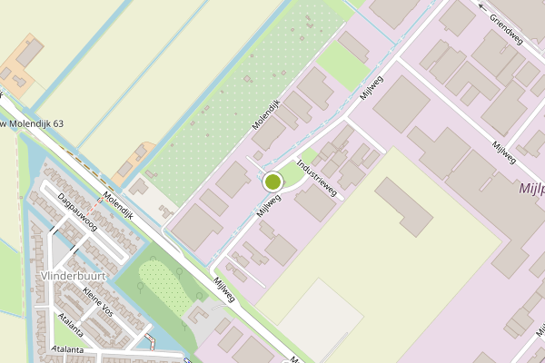 Ambulance-melding op Mijlweg, 's-Gravendeel op 27 mei, kaart-overzicht