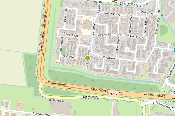 Ambulance-melding op Schrankstraat, 's-Gravendeel op 26 mei, kaart-overzicht