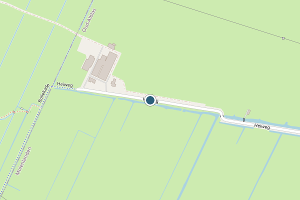 Politie-melding op Heiweg, Oud-Alblas op 9 mei, kaart-overzicht