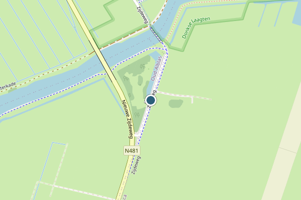 Politie-melding op Oud-Alblas op 28 april, kaart-overzicht