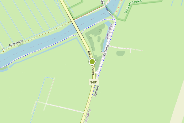 Ambulance-melding op Nieuwe Zijdeweg, Oud-Alblas op 5 april, kaart-overzicht