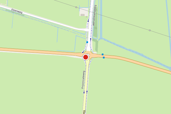 Brandweer-melding op Wijngaarden op 17 februari, kaart-overzicht
