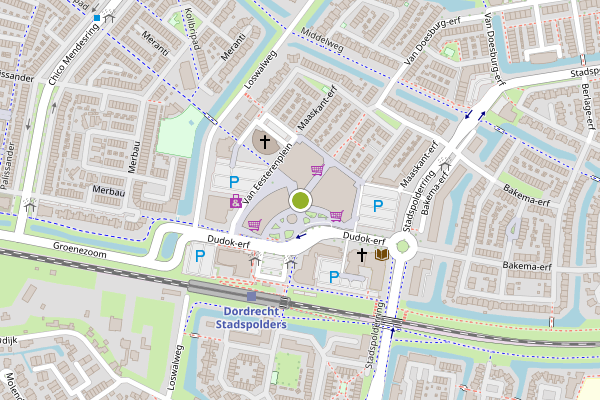 Ambulance-melding op Van Eesterenplein, Dordrecht op 29 mei, kaart-overzicht
