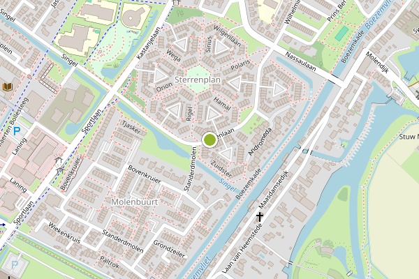 Ambulance-melding op Sterrenlaan, Puttershoek op 29 mei, kaart-overzicht