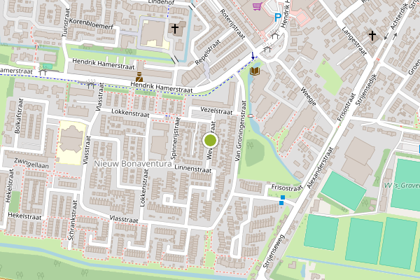 Ambulance-melding op Weverijstraat, 's-Gravendeel op 29 mei, kaart-overzicht