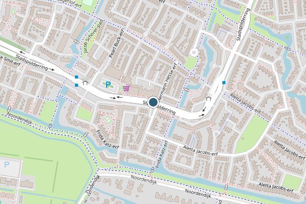 Politie-melding op Stadspolderring, Dordrecht op 29 mei, kaart-overzicht