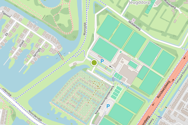 Ambulance-melding op Nieuwe Noordpolderweg, Dordrecht op 30 mei, kaart-overzicht