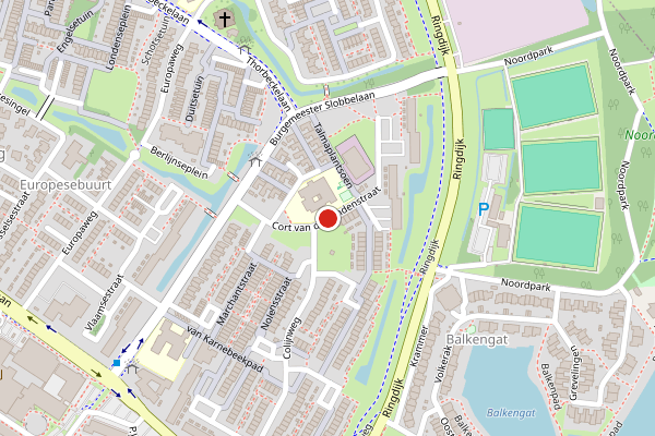 Brandweer-melding op Cort van der Lindenstraat, Zwijndrecht op 31 mei, kaart-overzicht