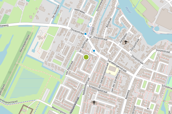 Ambulance-melding op ter Spillstraat, Hendrik-Ido-Ambacht op 1 juni, kaart-overzicht