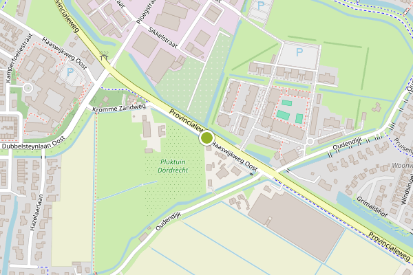 Ambulance-melding op Haaswijkweg Oost, Dordrecht op 2 juni, kaart-overzicht