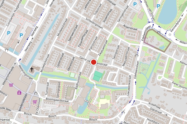 Brandweer-melding op Gerrit van Dalenstraat, Papendrecht op 2 juni, kaart-overzicht