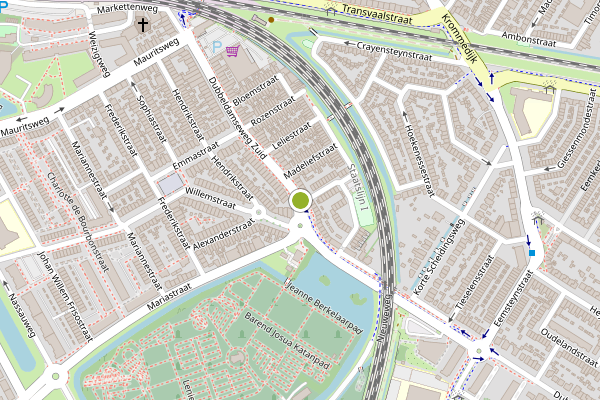 Ambulance-melding op Dubbeldamseweg Zuid, Dordrecht op 2 juni, kaart-overzicht