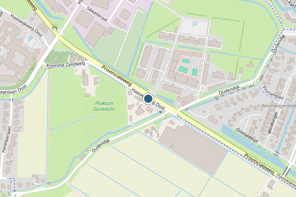 Politie-melding op Haaswijkweg Oost, Dordrecht op 3 juni, kaart-overzicht
