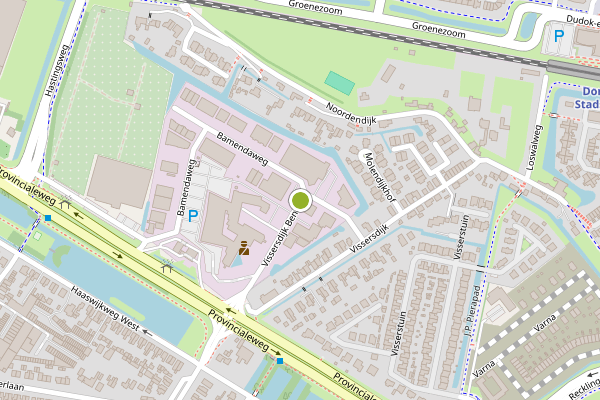 Ambulance-melding op Vissersdijk Beneden, Dordrecht op 3 juni, kaart-overzicht